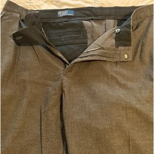 POLO DRESS PANTS ! HEMMED BOTTOMS W 42 L 32. WORN ONCE PRISTINE CONDITION